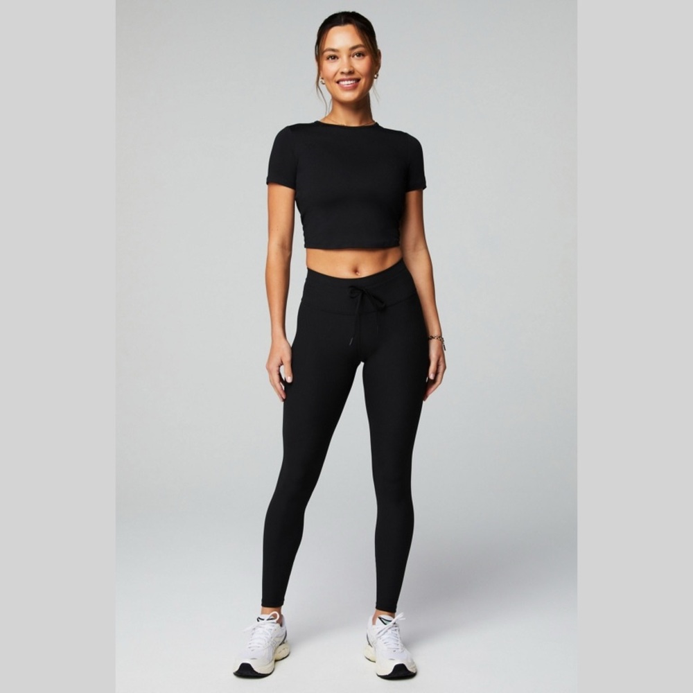 Fabletics Oasis Rib High-Waisted Leggings- Medium